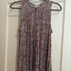 Flowy Sleeveless Top - H&M Patterned Work Shell